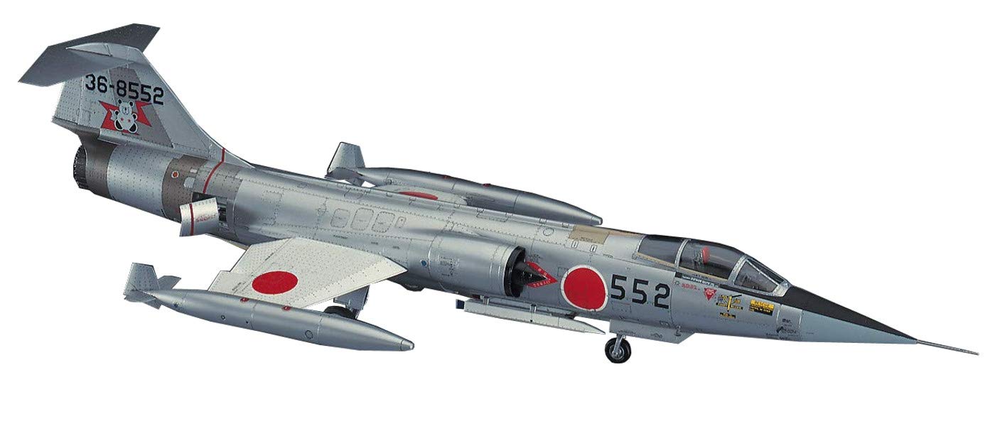プラモデル完成機　1/48　F104-J Hasegawa JSDF fighter STARFIGHTER F-104J 1/48 scale Plastic