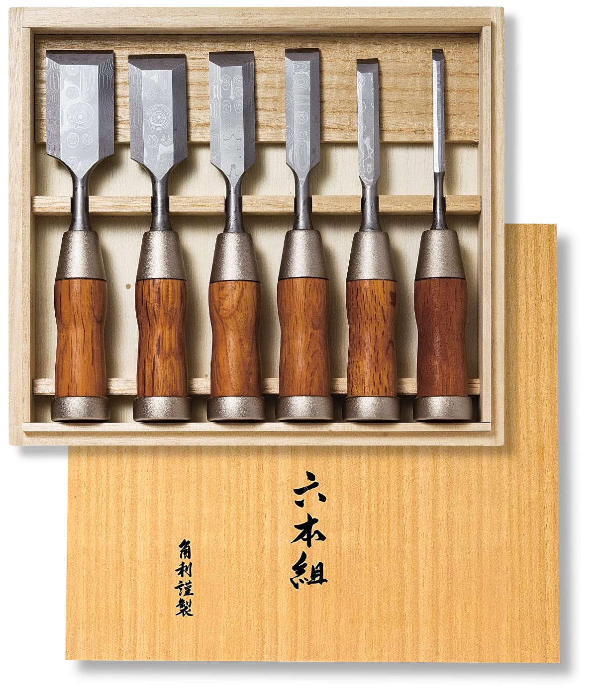 KAKURI Fiber Flow Wood Chisel 6 pcs 6, 12, 19, 25, 32, 38mm 710838 