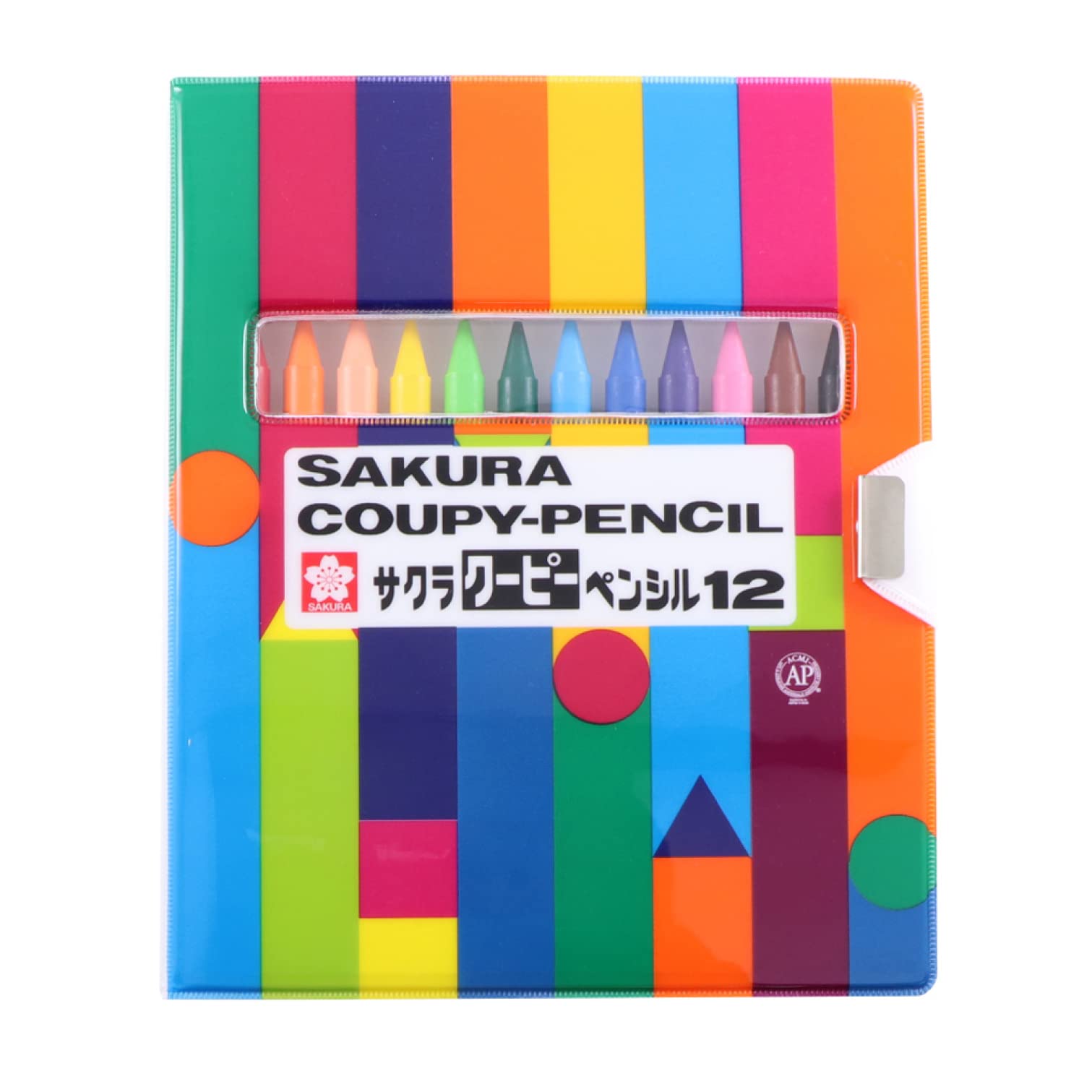 Sakura Crayon Coupy Pencil 12 Colors Multi Color Soft Case Sakura Crayon Coupy Pencil 12 Colors Multi Color Soft Case