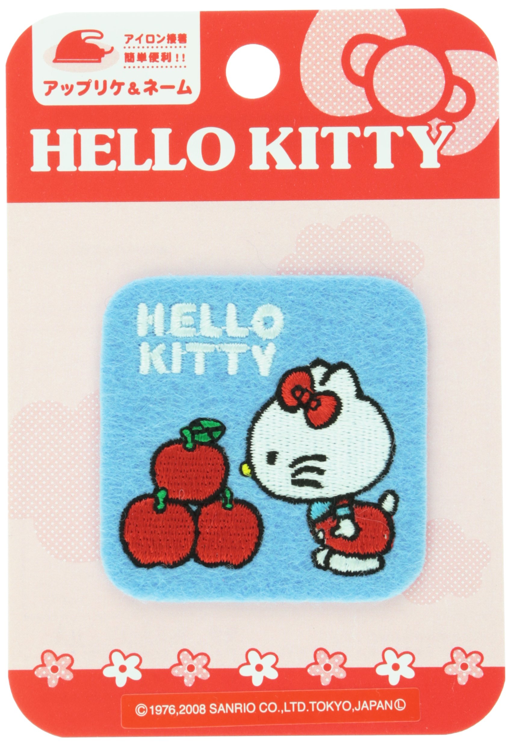 pioneer Sanrio Iron-on Patch SX74 Hello Kitty 5x5cm embroidery