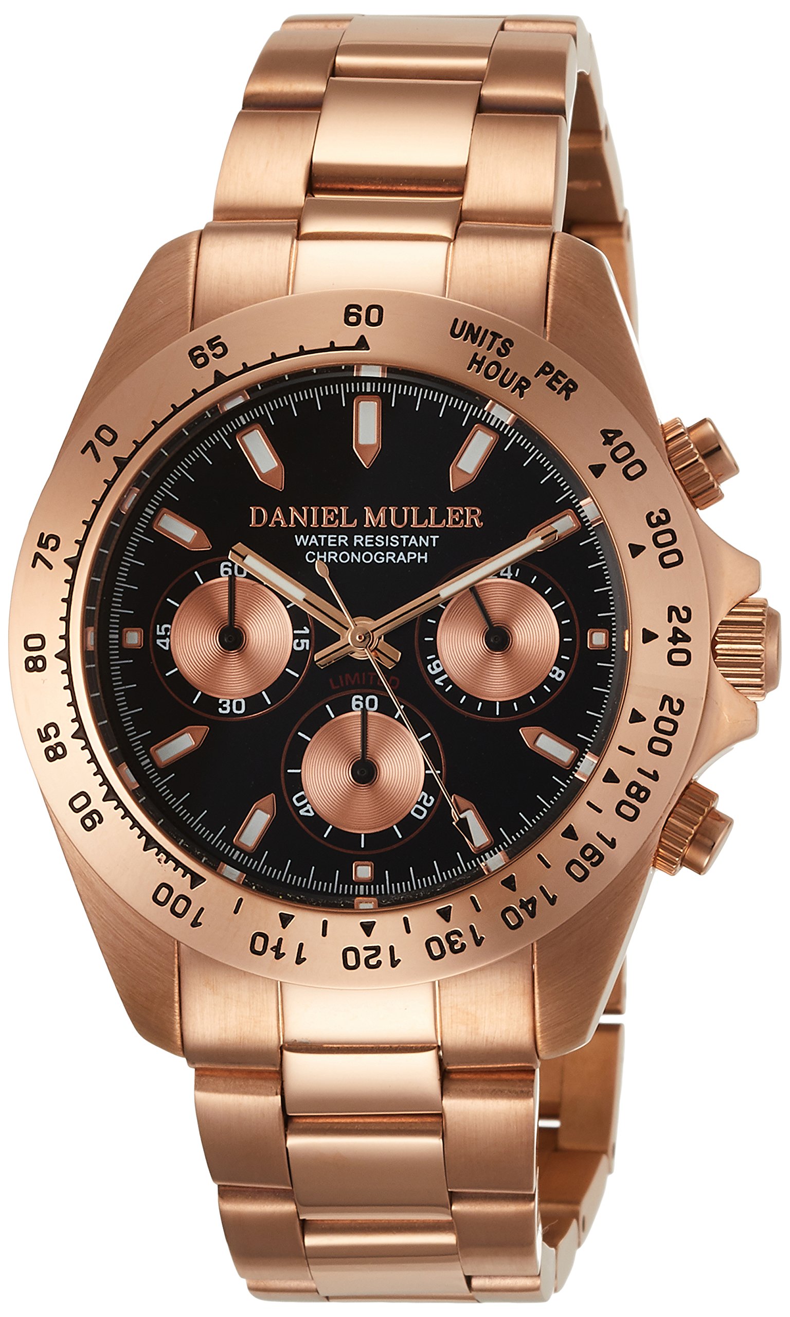 DANIEL MULLER Watch Chronograph Men's Watch Stainless Steel Band