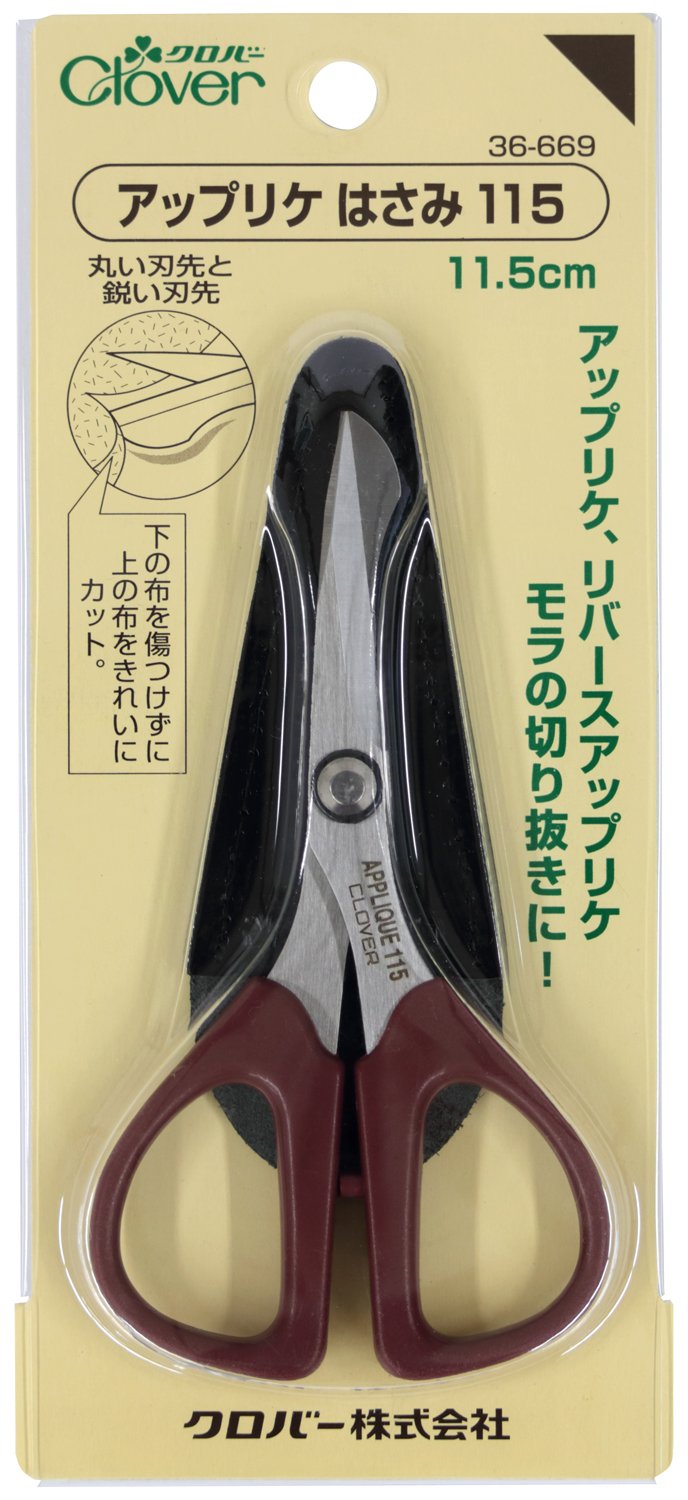 クローバーさま専用 Clover applique scissors 115 9x18x2cm Red Stainless Steel 36-669