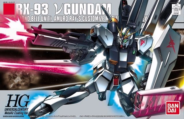 BANDAI HGUC 1/144 RX-93 Nu GUNDAM METALLIC COATING Ver Plastic