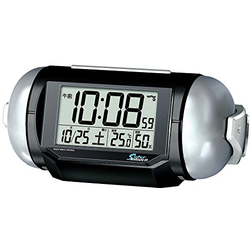 SEIKO Alarm Clock NR523K Radio waves Digital Loud volume PYXIS