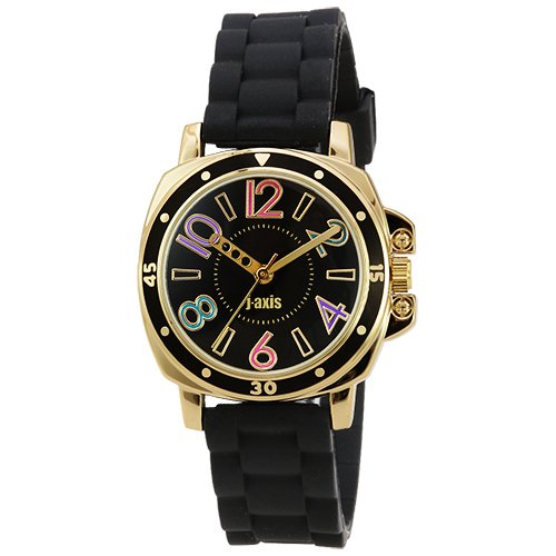 Sun Flame J-Axis Wristwatch iXa AL1182-BK Women's Black Silicone