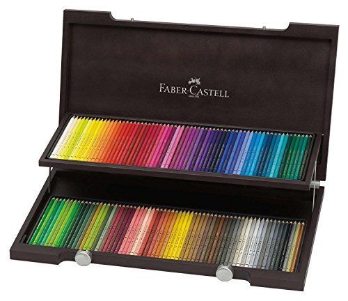 Farber Castel polychromos colored pencils 120 color set wooden box