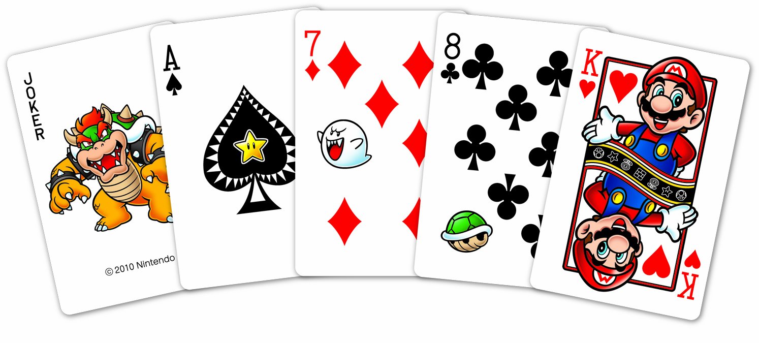 Nintendo Super Mario Standard Playing Cards NAP-02 Plastic Cards