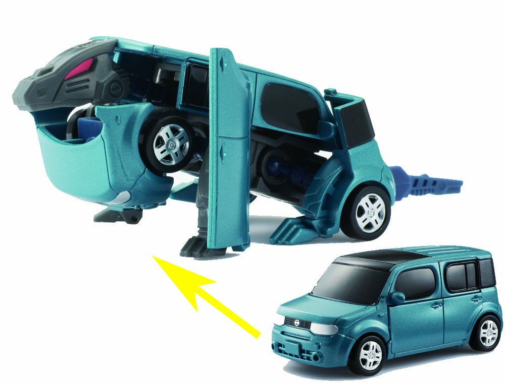 Agatsuma Diarobo DR-0023 Nissan Cube Blue Cusard Figure