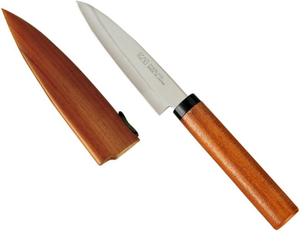 Kai House Select DH-7173 Fruit Knife Made in Japan wooden sheath
