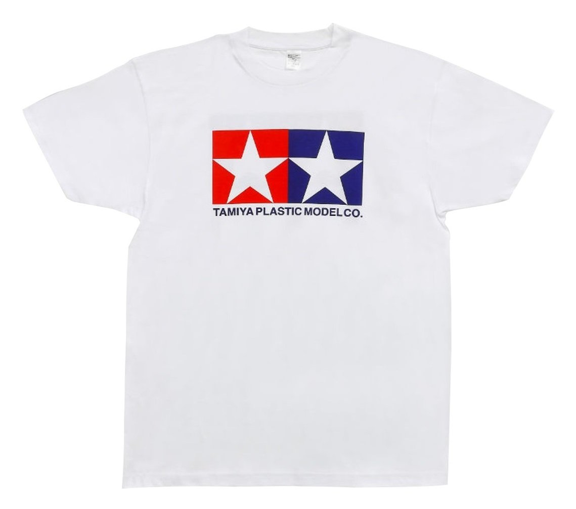 Original goods Tamiya T-shirt L size white cotton 66712 Logo