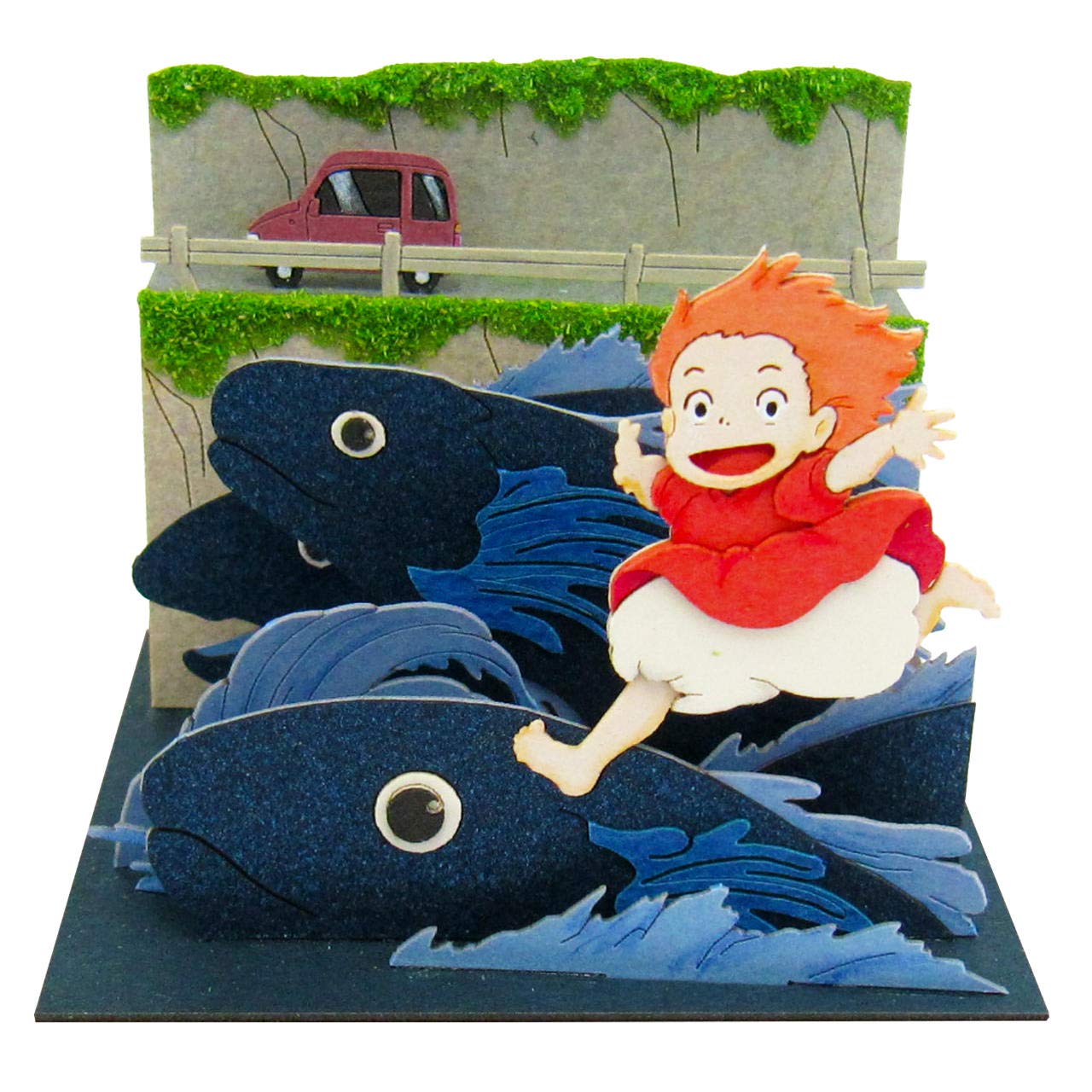 置物 Ponyo on the Cliff by the Sea Sankei Studio Ghibli mini Ponyo on the cliff Ponyo running on