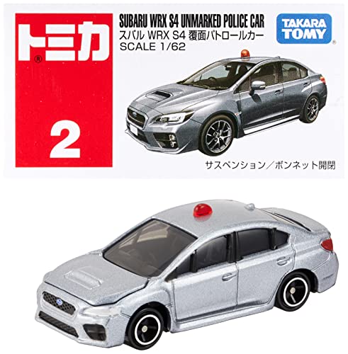 Takara Tomy Tomica No.2 Subaru WRX S4 Undercover Patrol Car ‎Mini