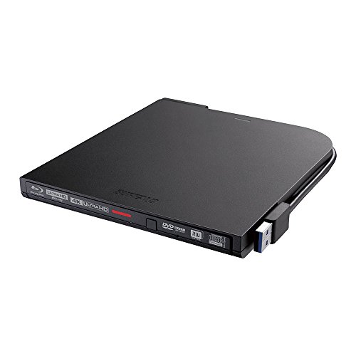 Buffalo UHD BD Portable Blu-ray Drive Black BRUHD-PU3-BK NEW from