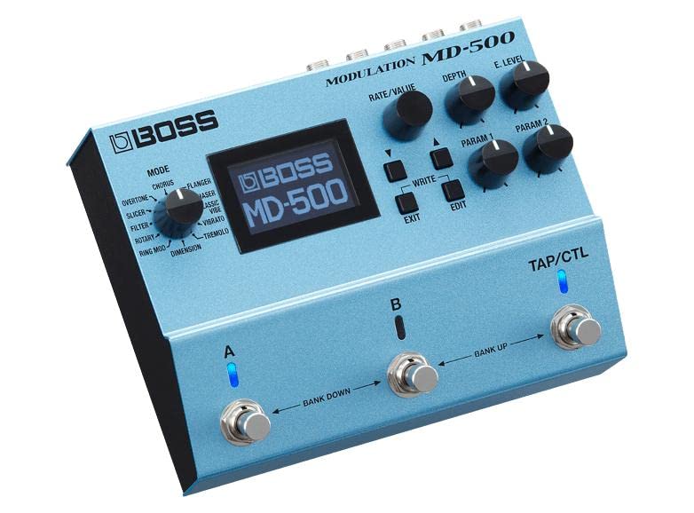 Boss MD-500 Modulation Guitar Pedal Multi Effector Blue Classic Style 9V NEW