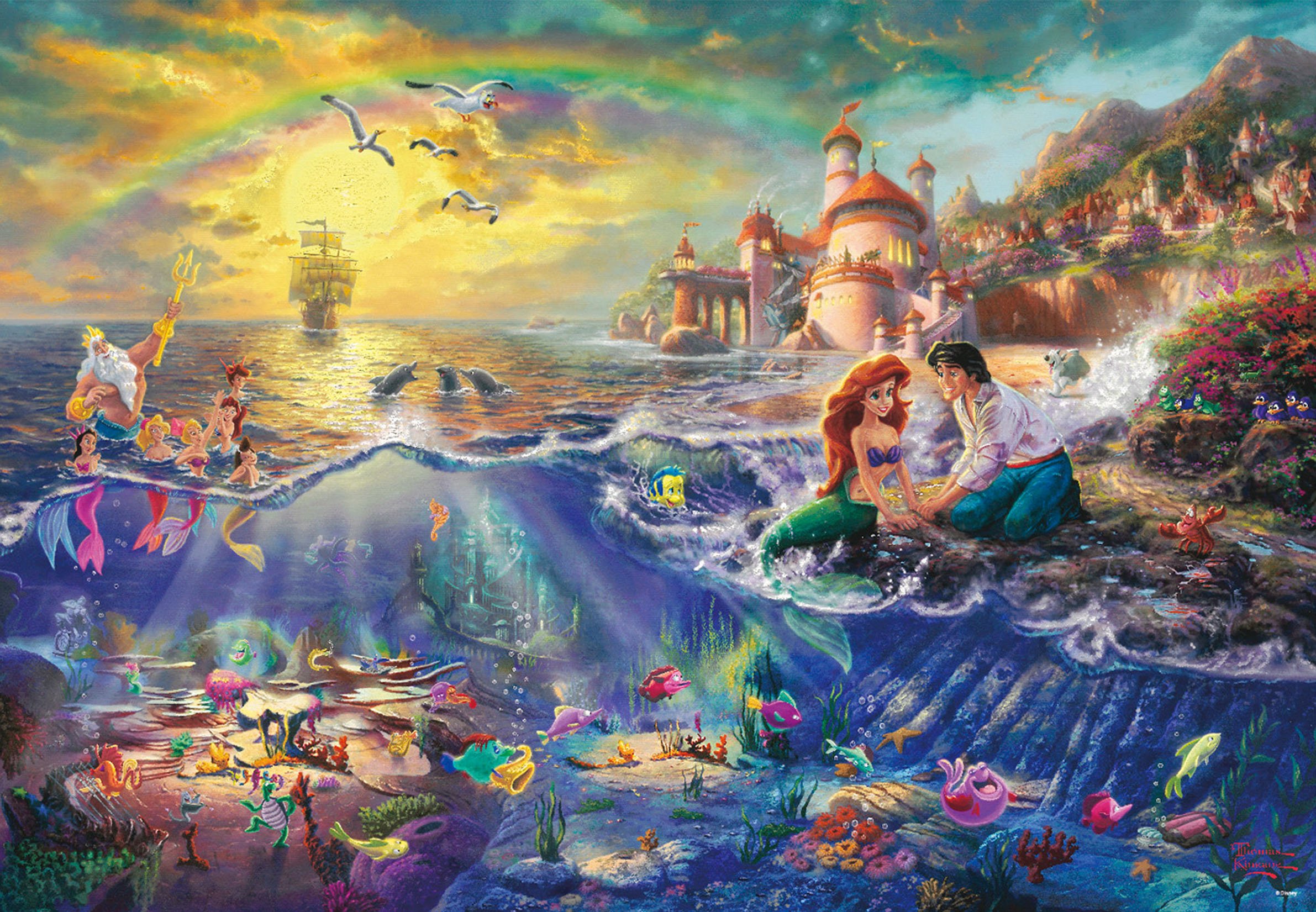 Tenyo 1000 Piece Jigsaw Puzzle Disney The Little Mermaid (51x73 