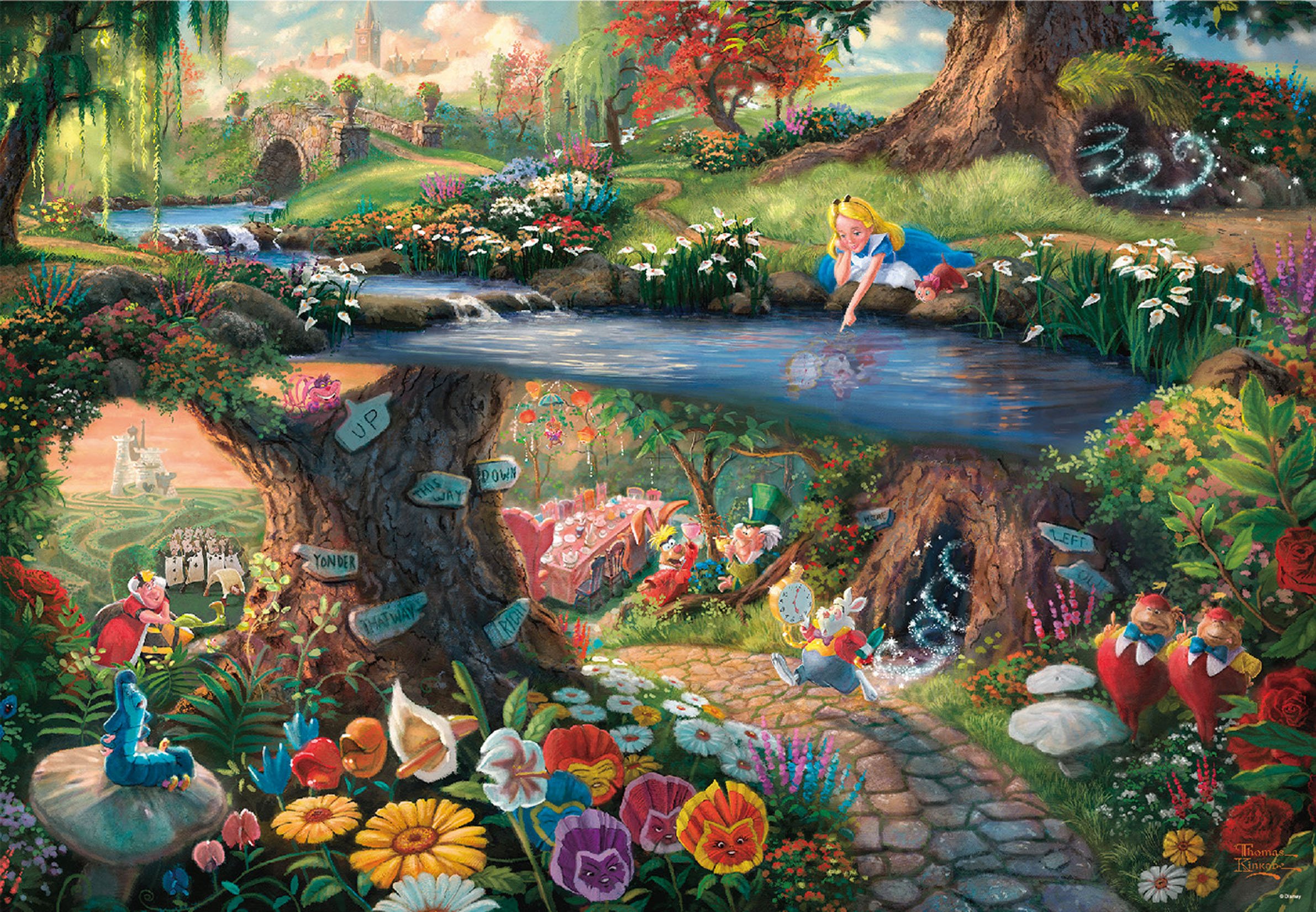 1000 Piece Jigsaw Puzzle ALICE IN WONDERLAND (51x73.5cm) Tenyo ‎D