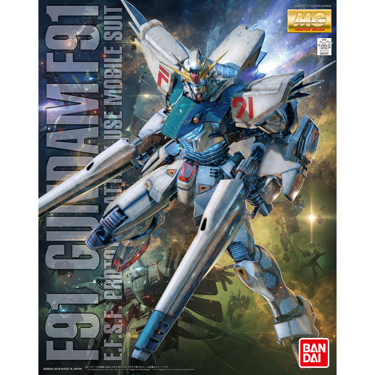 BANDAI MG 1/100 F91 GUNDAM F91 Ver. 2.0 Plastic Model Kit NEW from