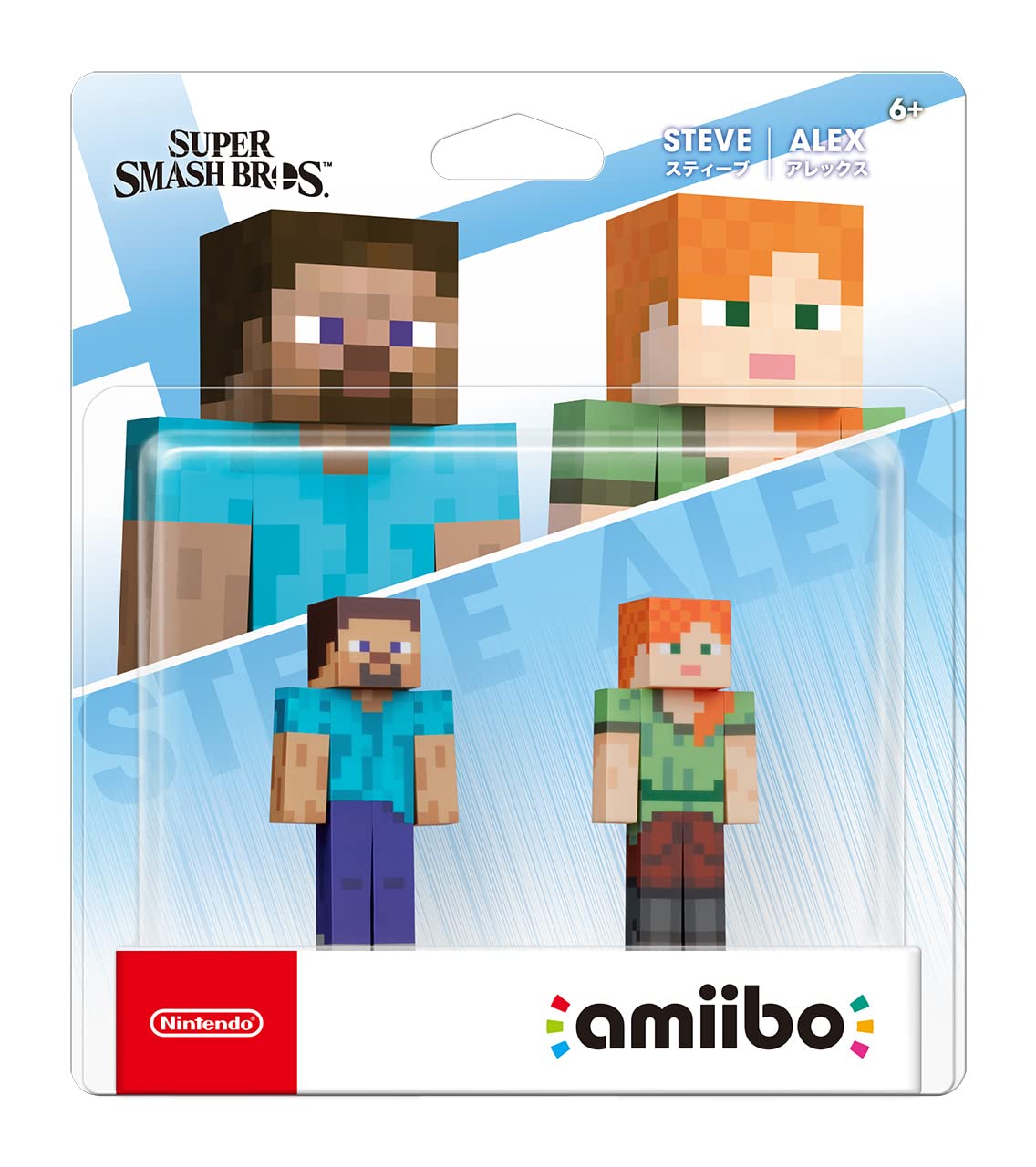 Amiibo STEVE ALEX Super Smash Bros. Series Nintendo NVL-E-AA2E 