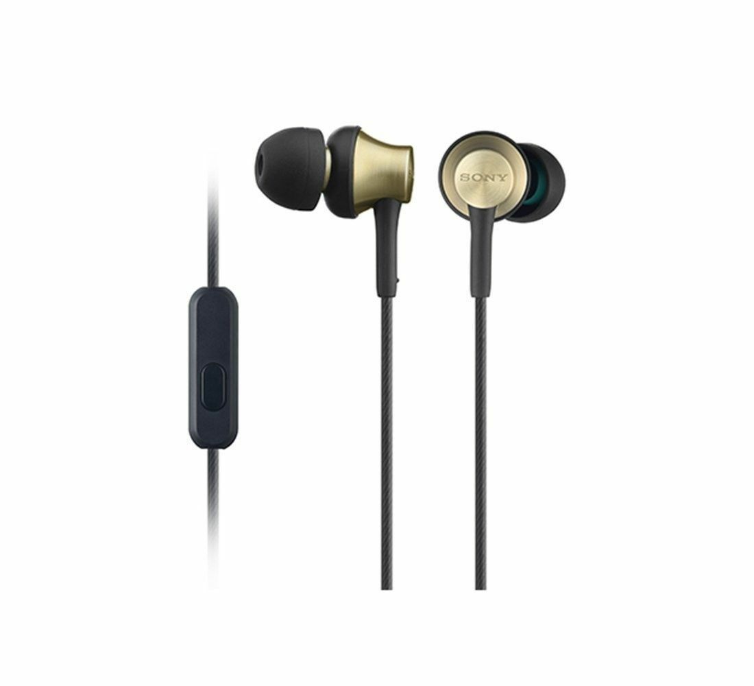 Sony MDR-EX650AP Closed Dynamic In-Ear Headphones w/ Mic Brass