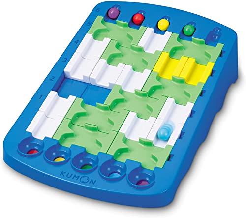 Kumon logical route puzzle LR-10 Solve puzzles and roll balls