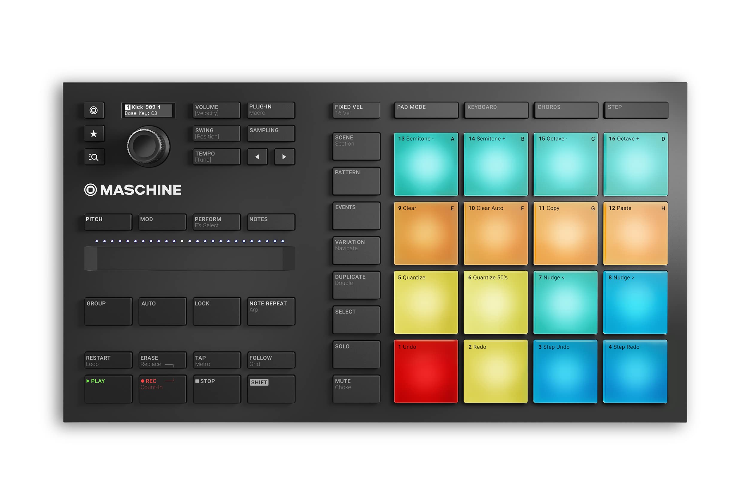 【IDあり】NATIVE INSTRUMENTS MASCHINE MK3 Native Instrumental Machine Mikro Mk3 Drum Controller Groove