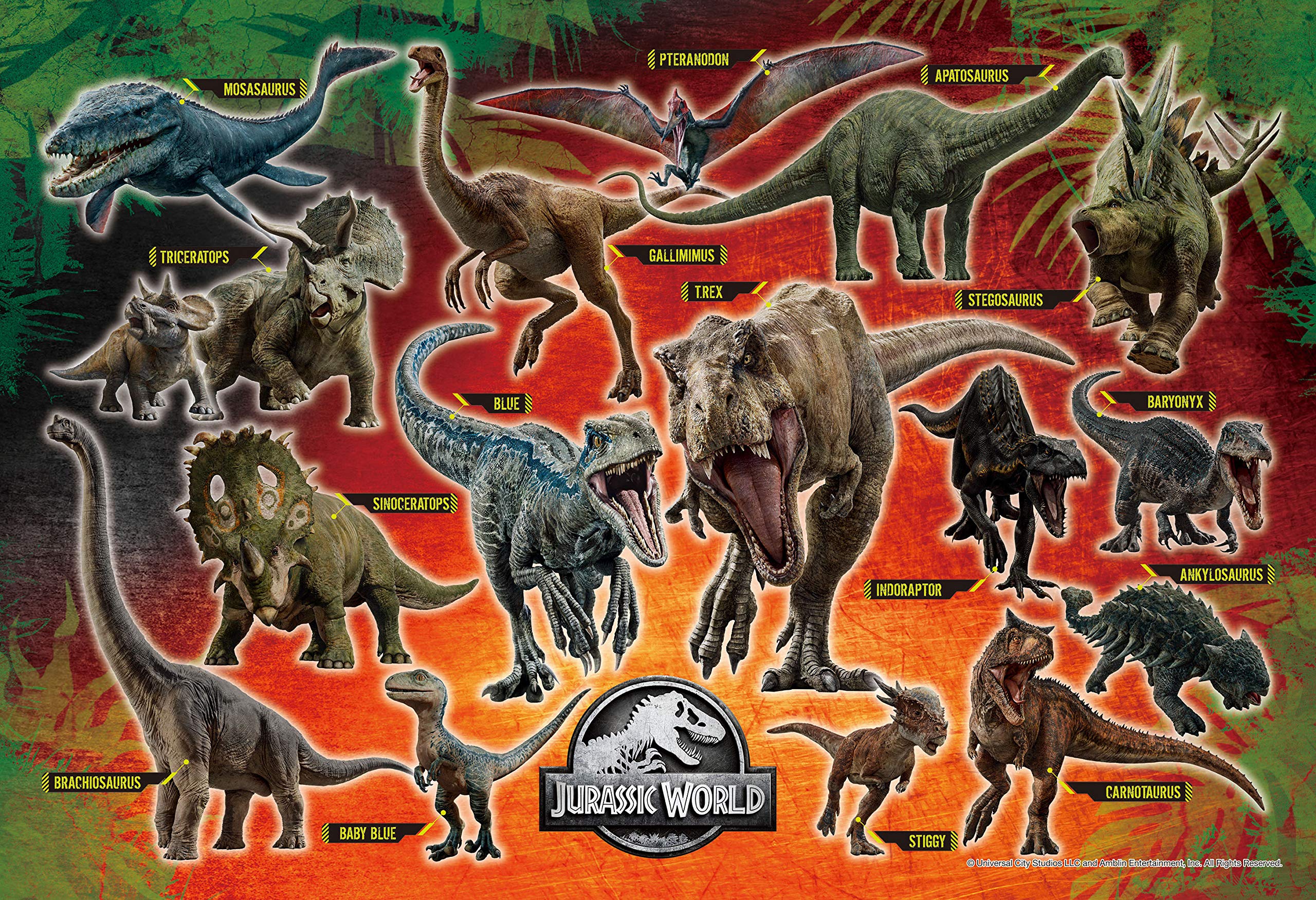 Epoch 300-Pieces Discover Jurassic World Jigsaw Puzzle 26x38cm 26