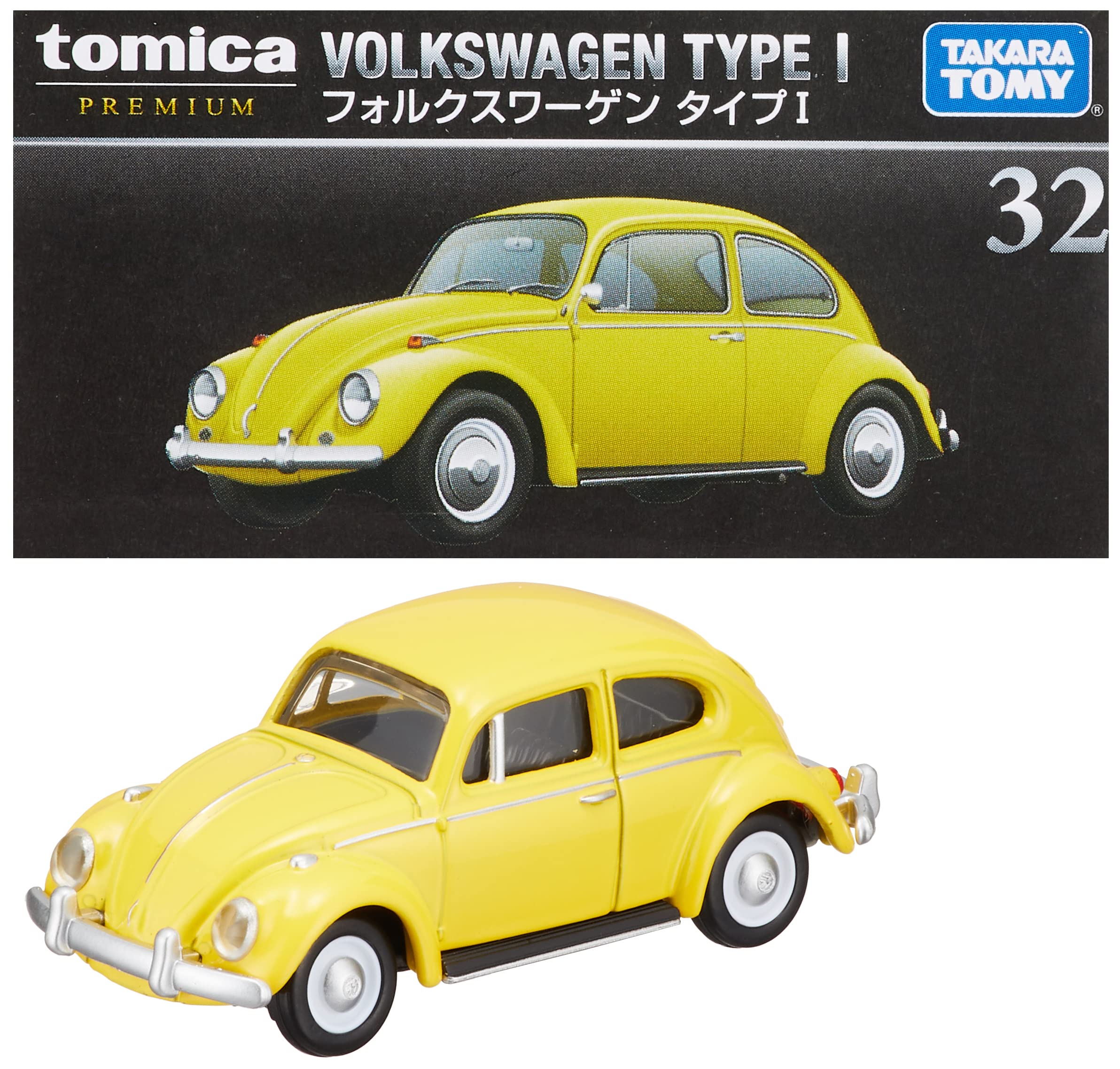 Takara Tomy Tomica Premium 32 Volkswagen Type I Yellow ‎131823