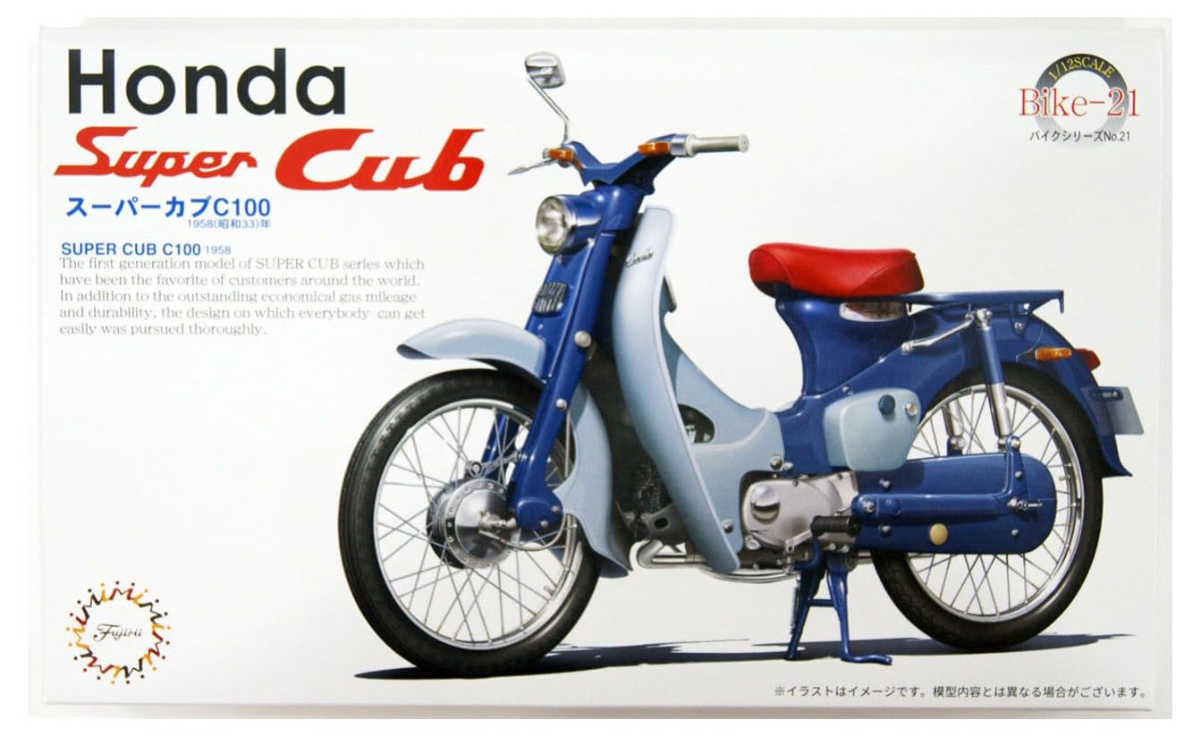 ホンダスーパーカブC100 (1958) 1/12 フジミ製ダイキャストモデル Fujimi 1/12 Bike Series No.21 Honda Super Cub C100 1958