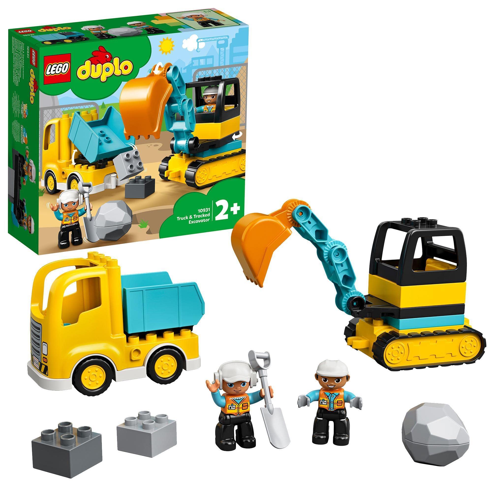 LEGO Duplo Truck & Excavator 10931 20 pcs Toy Building Blocks for