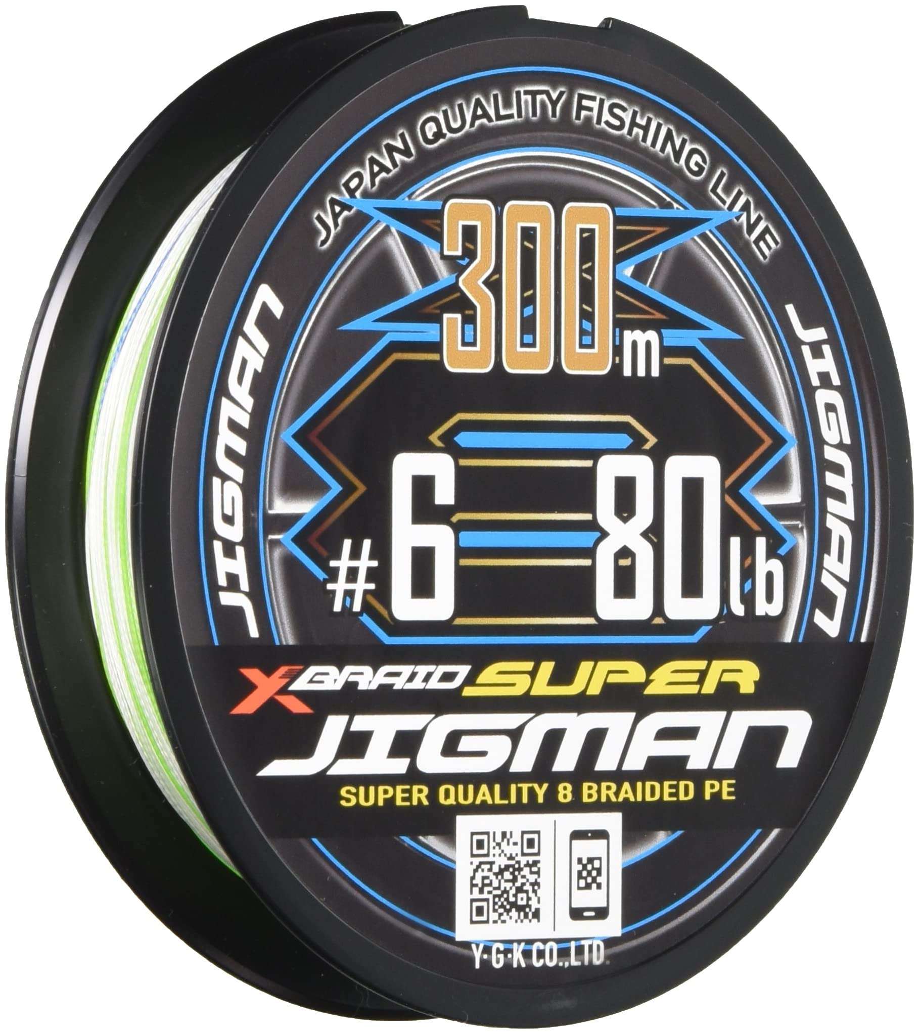 YGK X BRADE SUPER JIGMAN X8 300m #6 80lb 8 BRAIDED PE Fishing Line