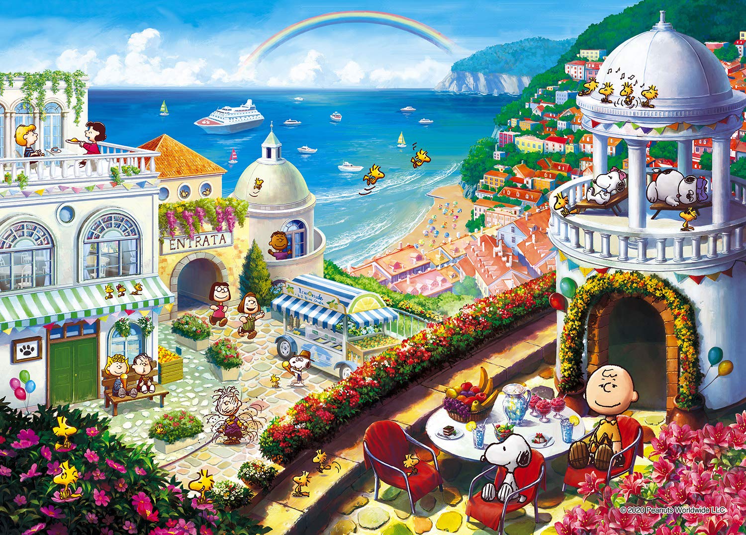Epoch 2000pc Jigsaw Puzzle PEANUTS Snoopy Vacation Super Small