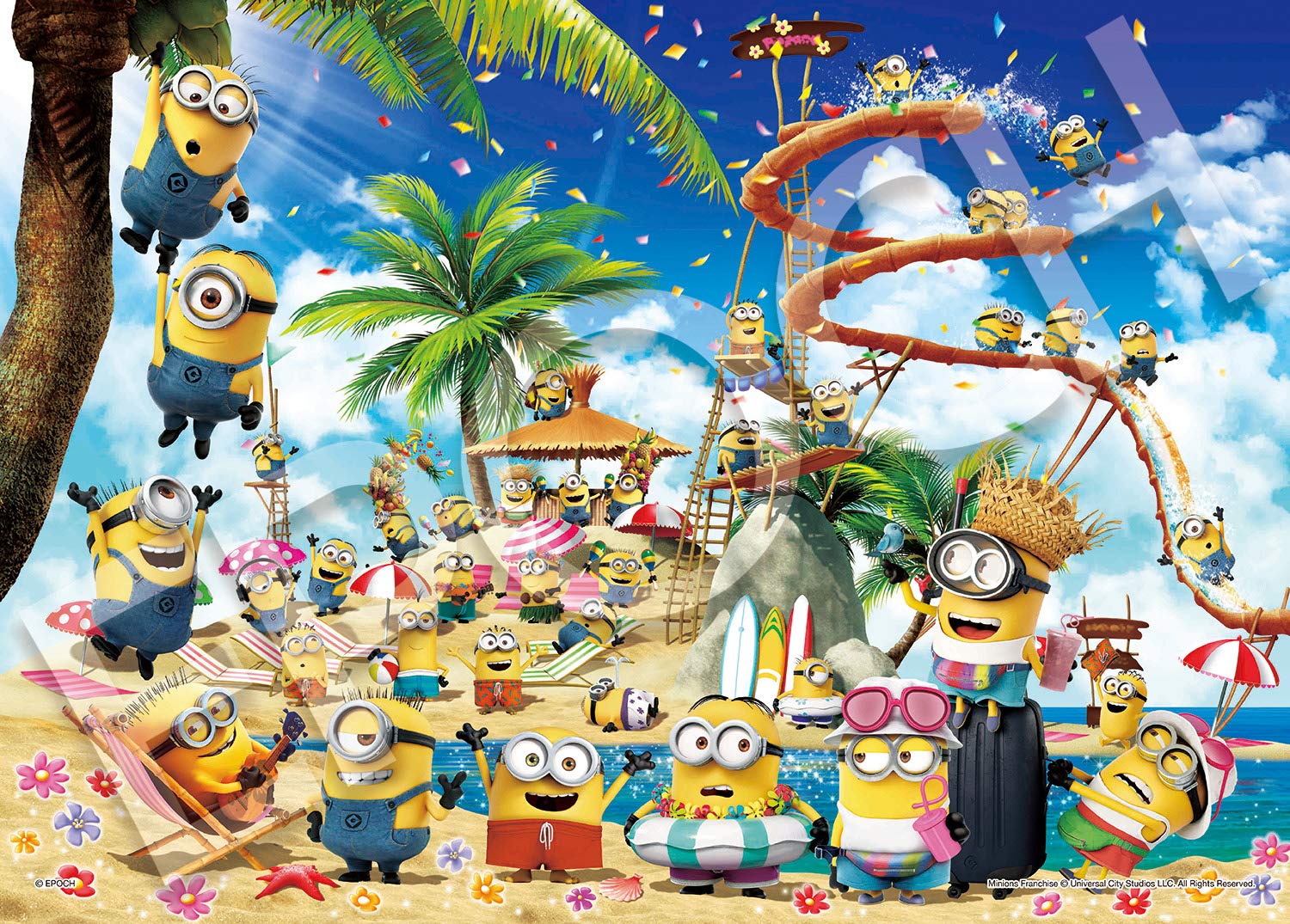 EPOCK 500-Piece Jigsaw Puzzle Beach Party Minions! 38x53cm ‎06