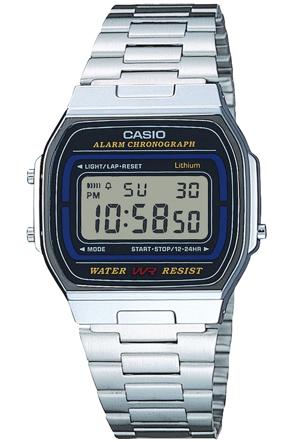 CASIO Collection A164WA-1QJH Men's Watch Silver Digital Blister