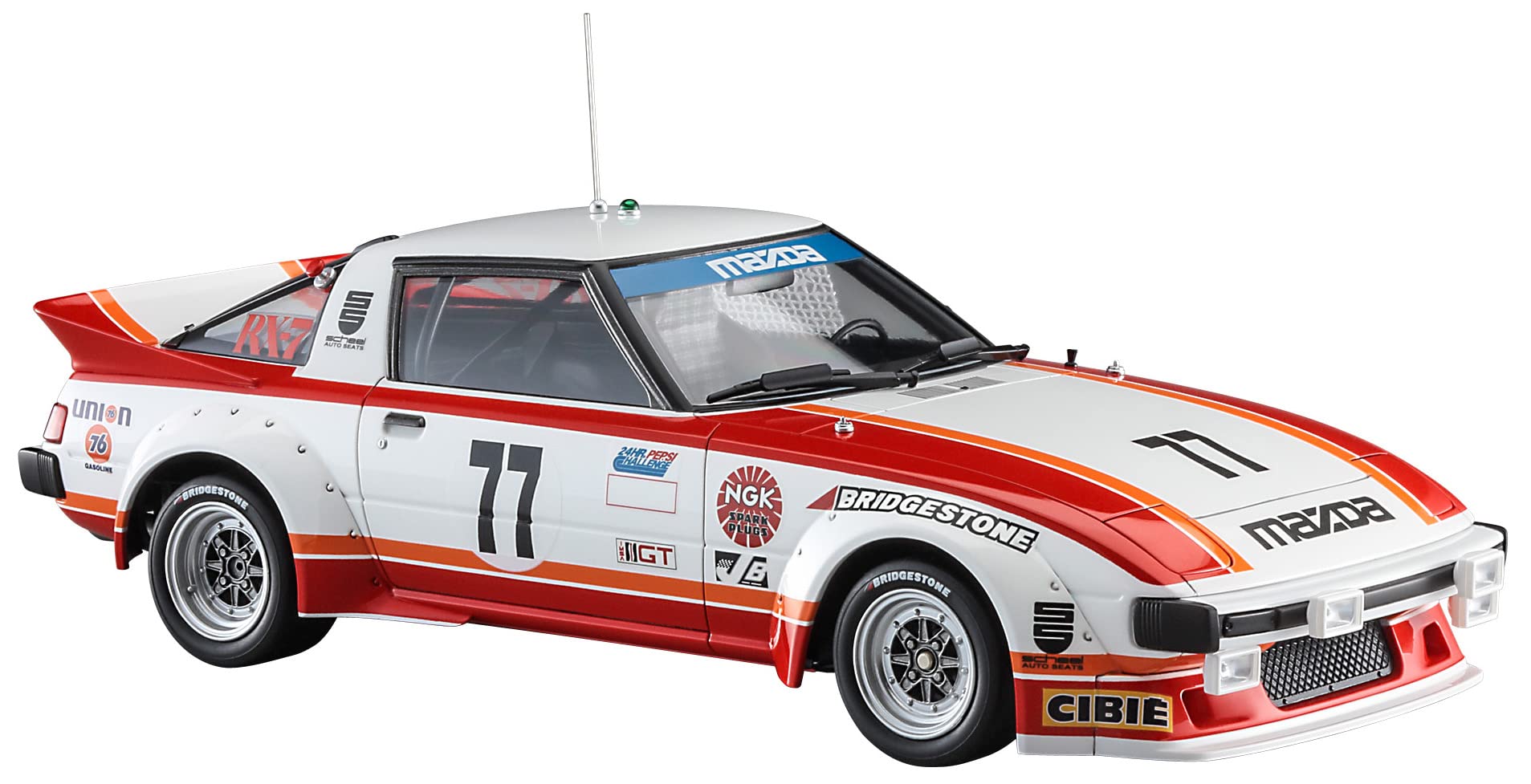 Hasegawa 1/24 Mazda Savanna RX-7 SA22C '79 Daytona CAR No.77 Model