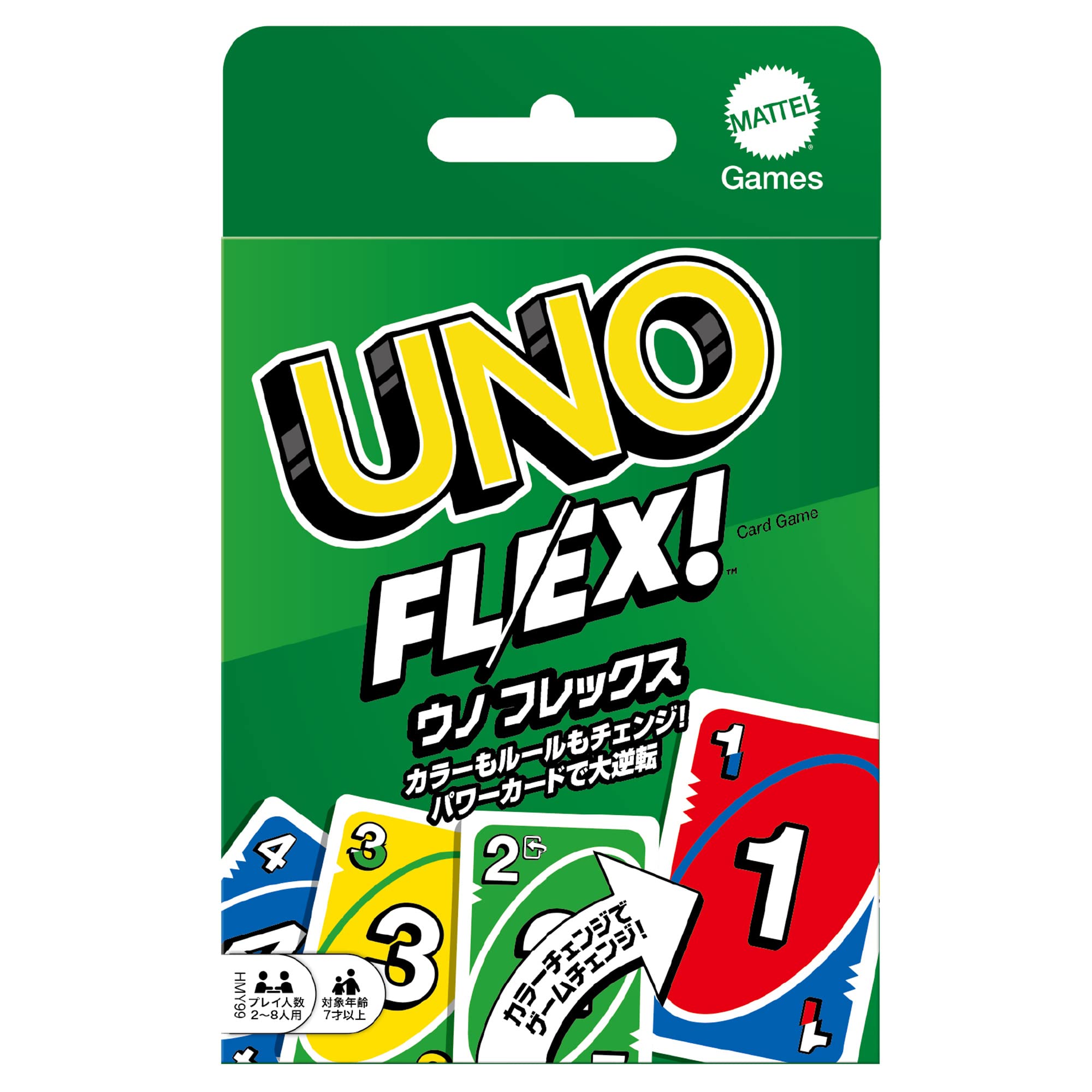 Mattel Game UNO Flex Card Game 112 Cards for 2-8 Players, Ages 7+
