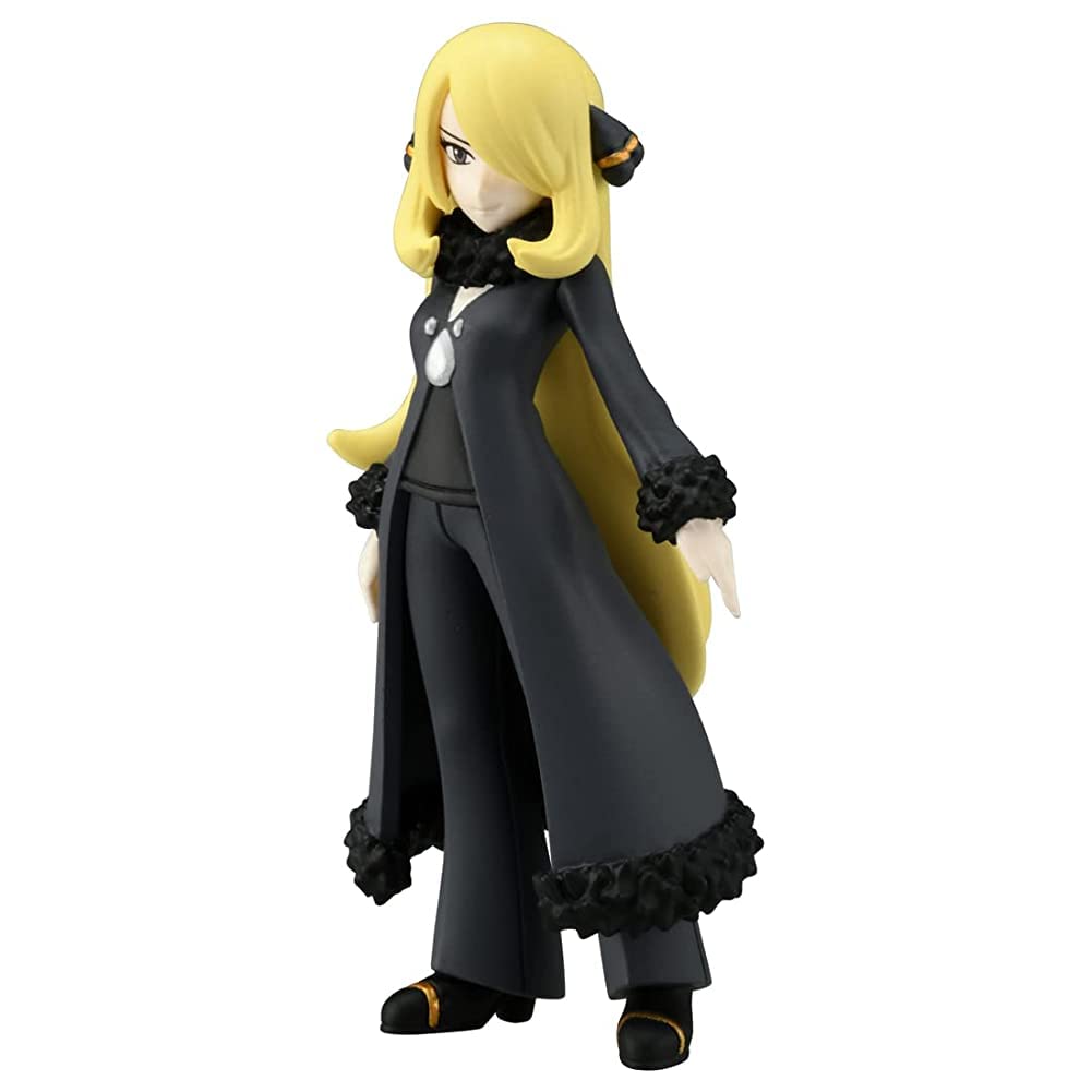 Takara Tomy Pokemon Moncolle Trainer Collection Cynthia PVC Action