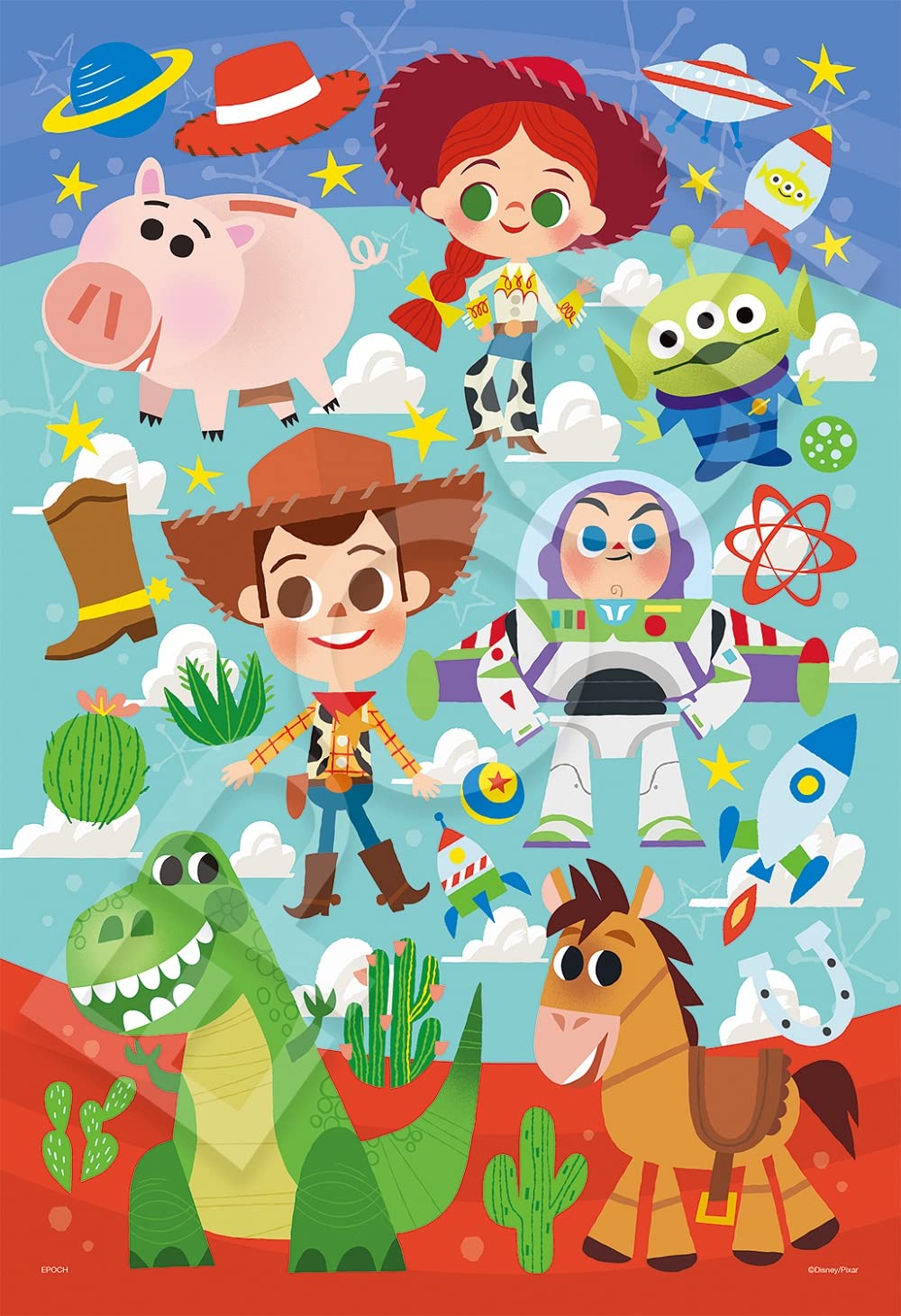 EPOCH 300pc Disney Toy Story Jigsaw Puzzle Play Together 26x38cm