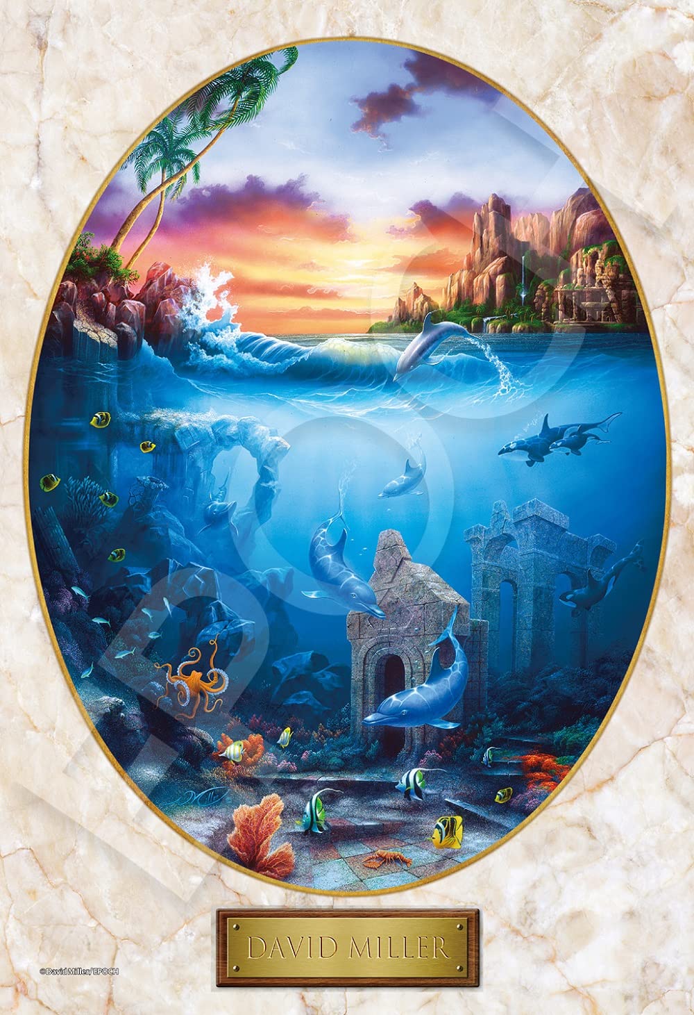 EPOCH 300-Piece Jigsaw Puzzle Dolphin Gathering 26x38cm ‎28-339s