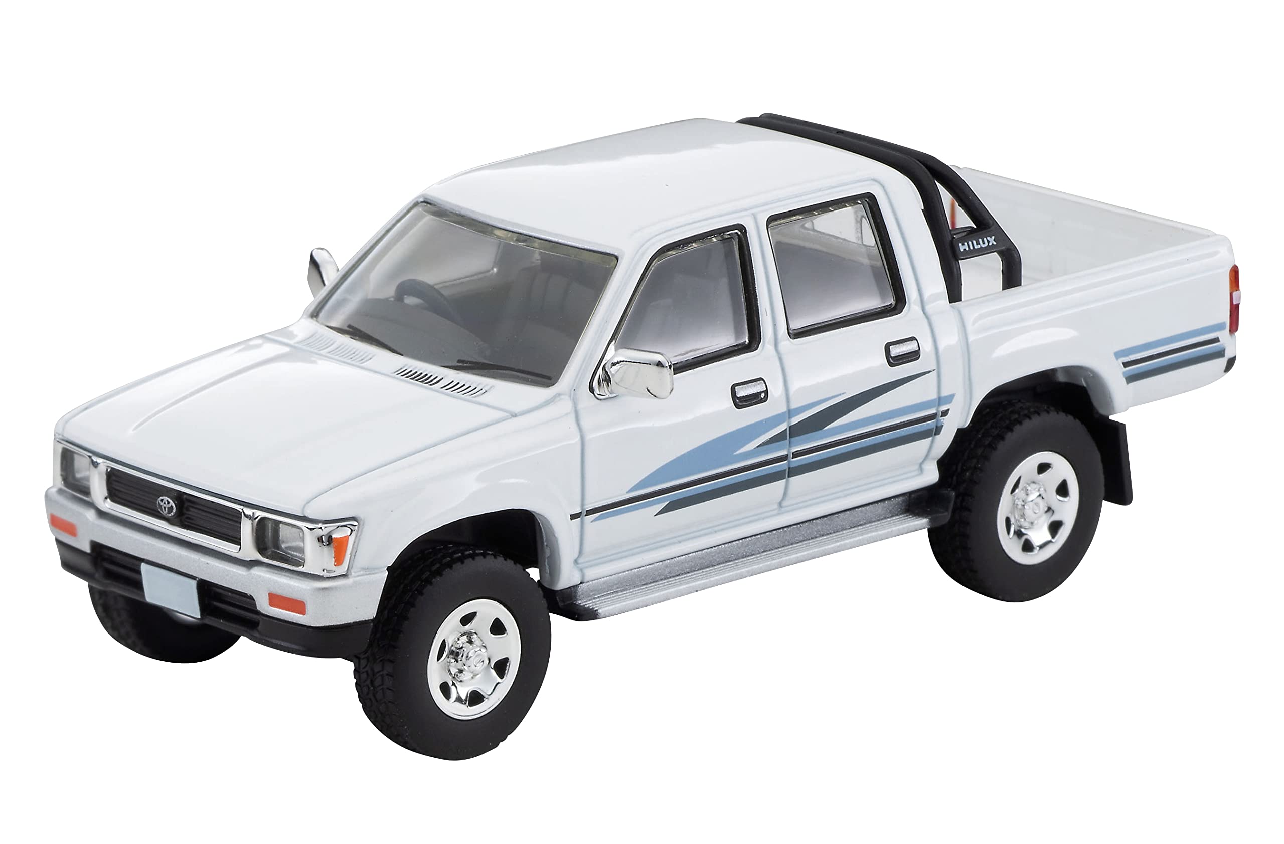Tomica 1/64 LV-N256b Toyota Hilux 4WD Pickup Double Cab SSR White