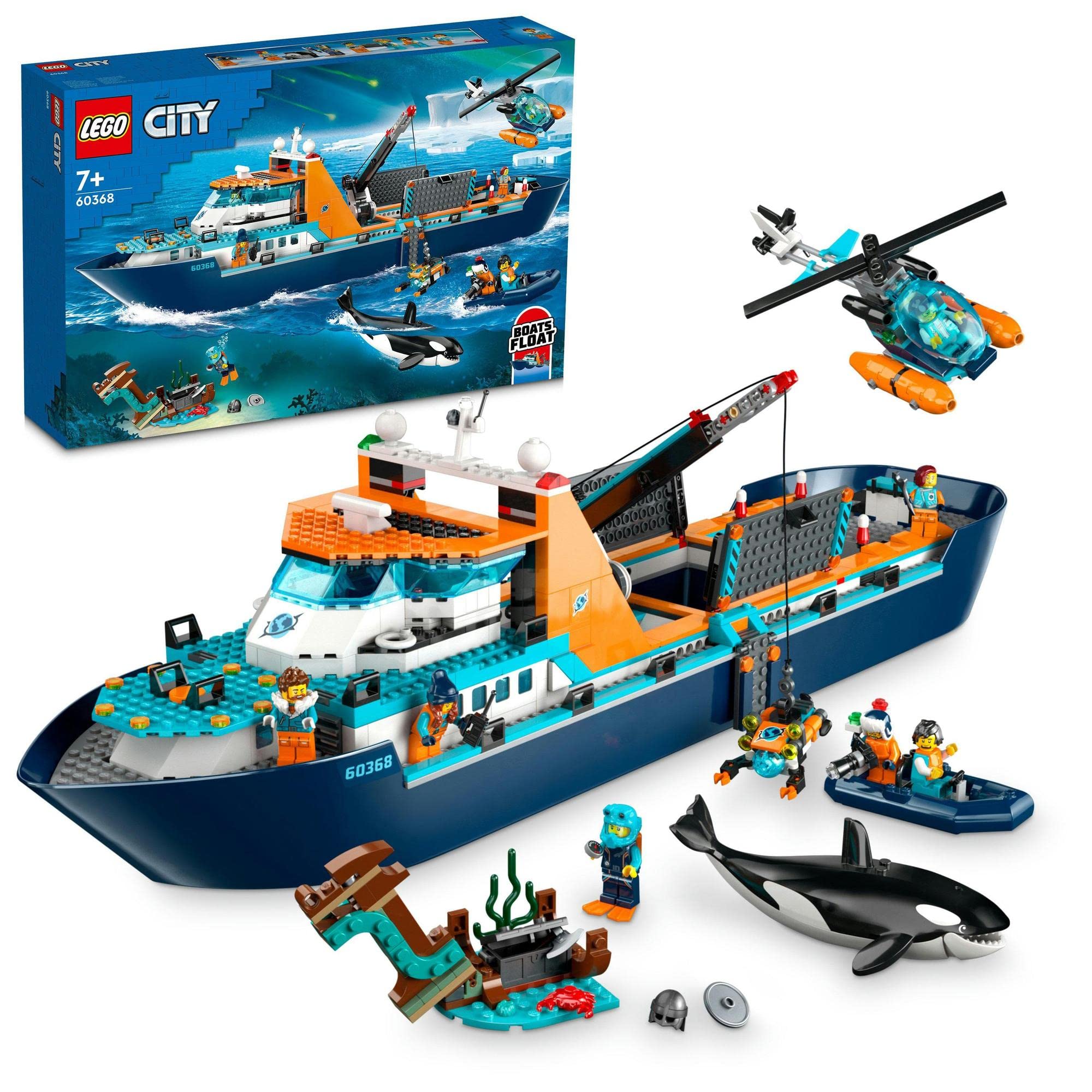 LEGO City Arctic Exploration Ship 60368 ABS Multicolor Block Toy 7