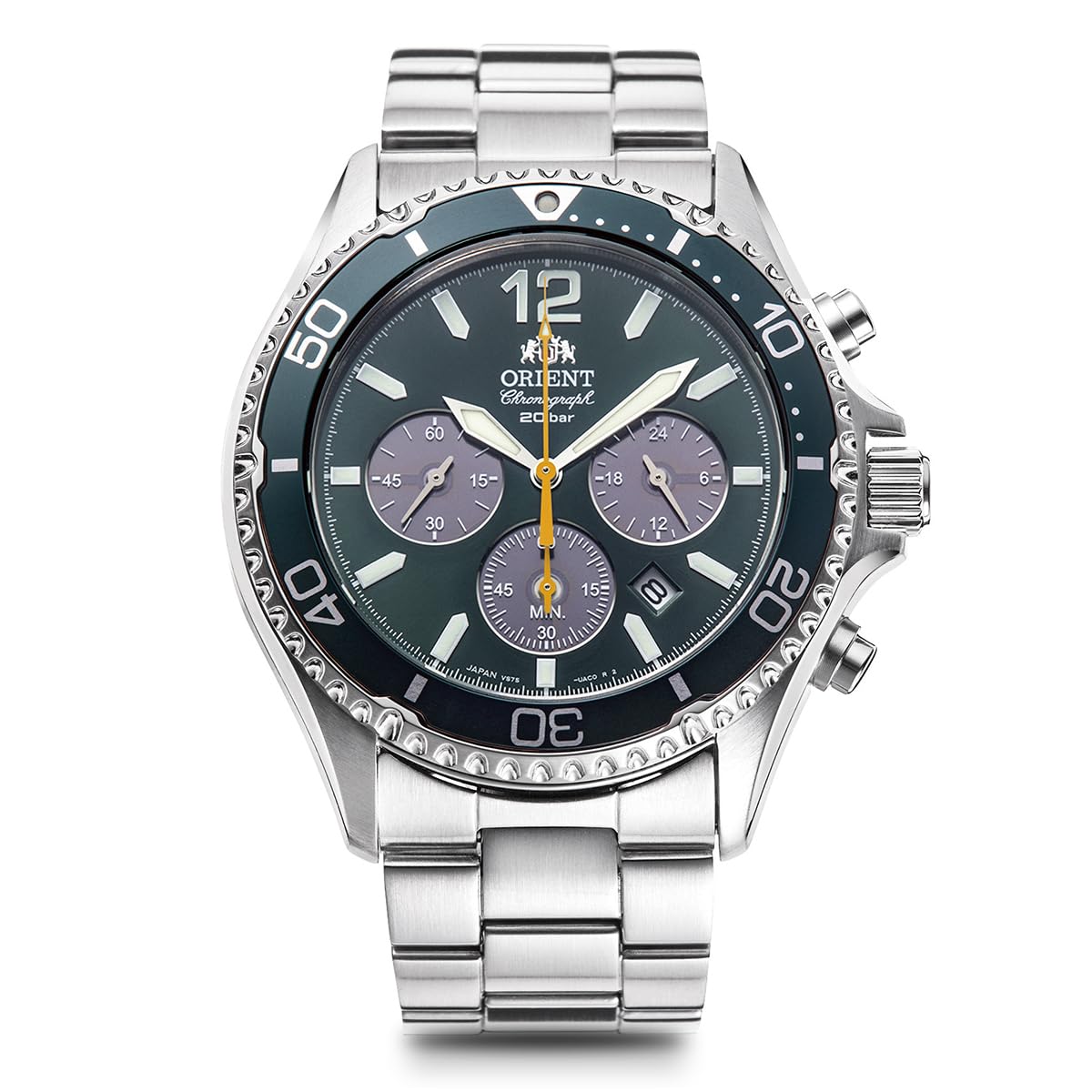 Orient Mako Solar Panda RN-TX0204E Made in Japan Chronograph Men