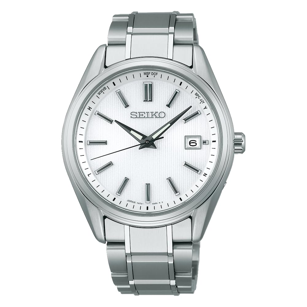 SEIKO SELECTION SBTM337 Titanium Radio Solar Watch Pearl White