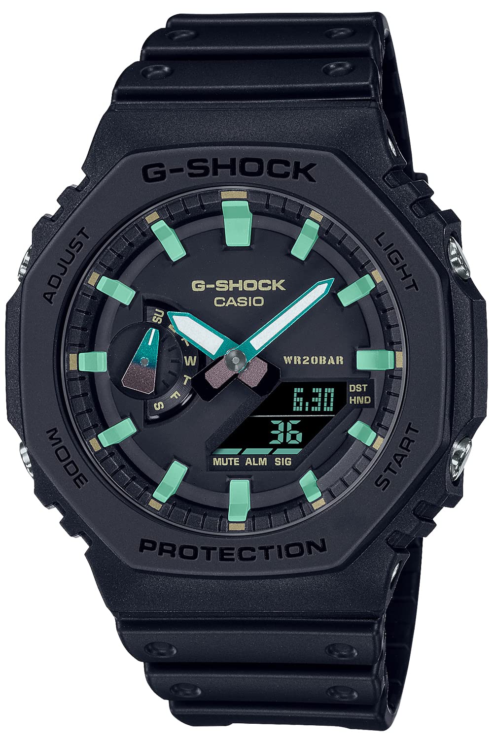 CASIO G-Shock GA-2100RC-1AJF TEAL AND BROWN Men Watch Black Resin 