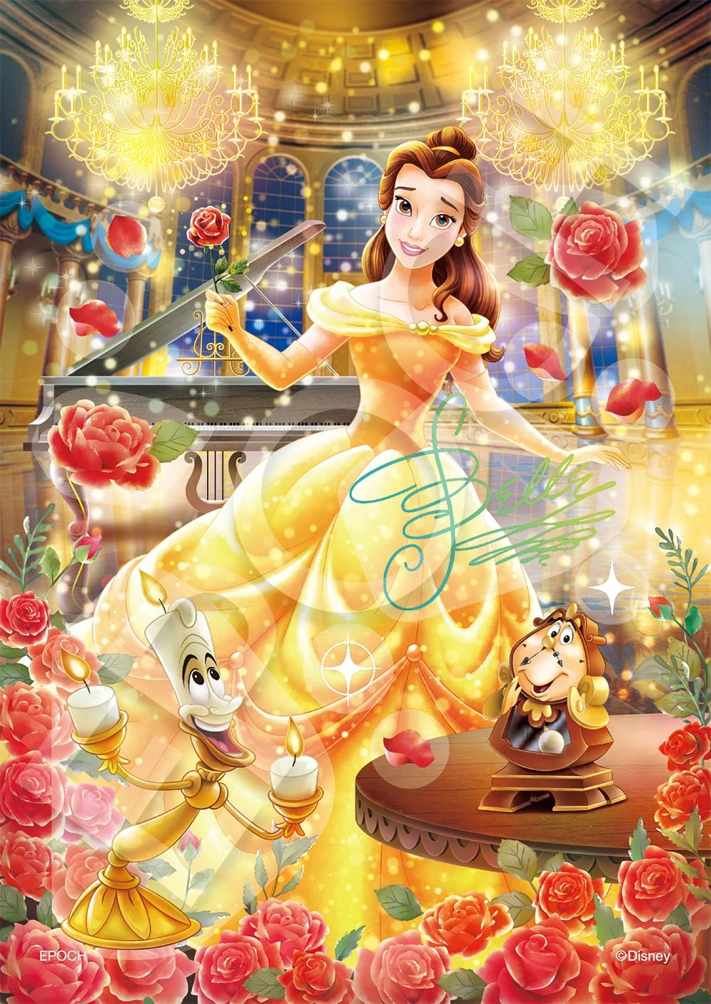 ベル　エンチャンテッド Epoch 108 Piece Jigsaw Puzzle Disney Belle Enchanted Rose (18.2x25