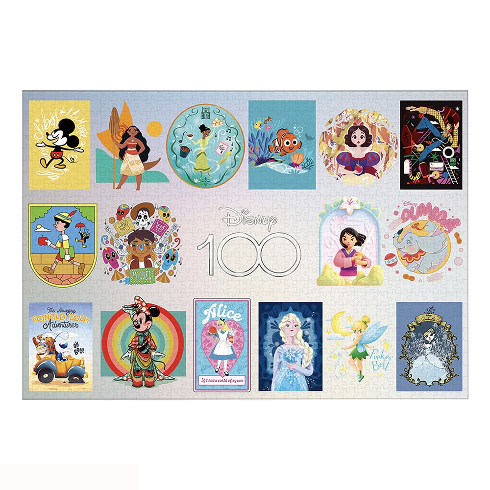 Tenyo 1000 piece Jigsaw Puzzle Disney Disney 100 Global Artist