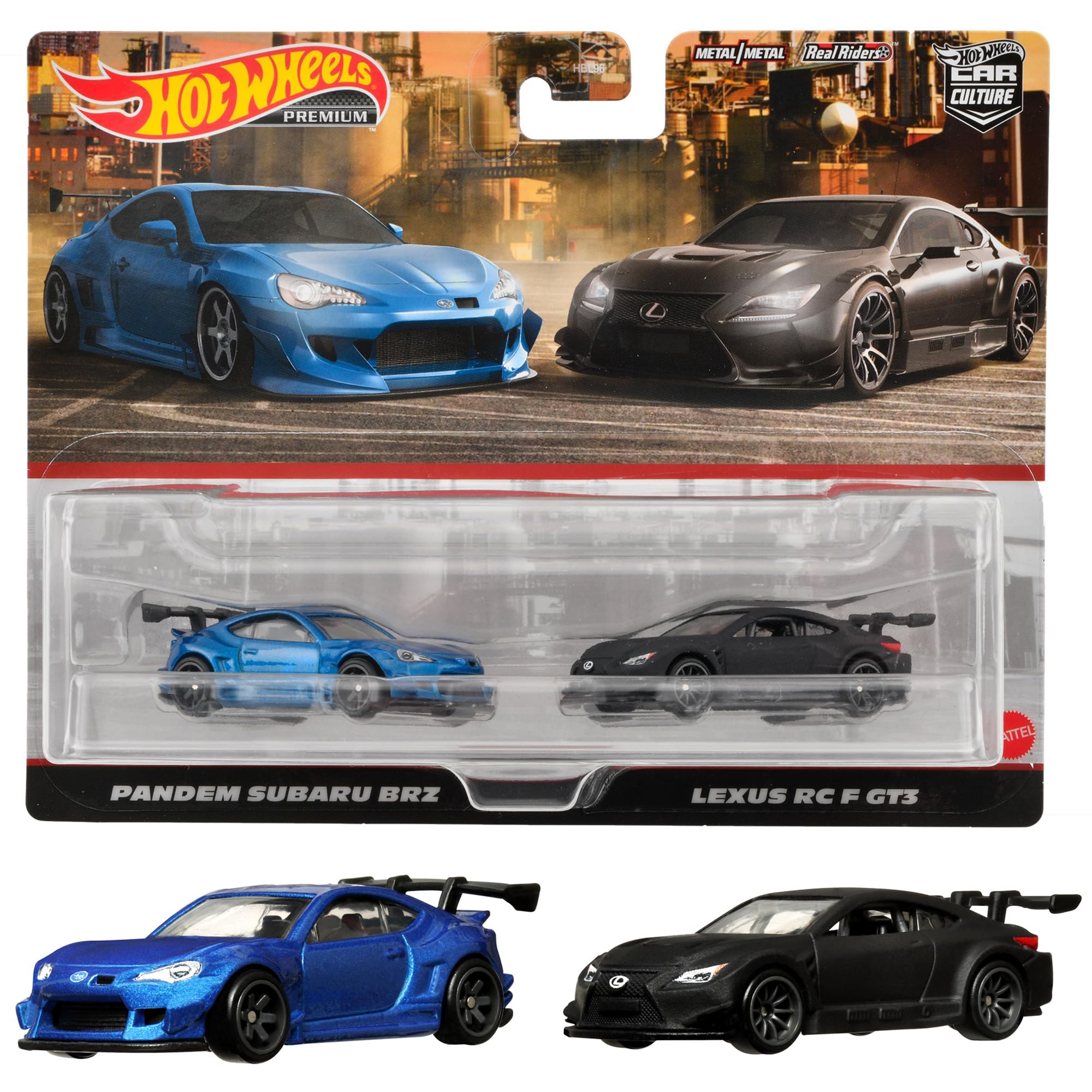 Hot Wheels HKF51 Premium 2 Pack Pandem Subaru BRZ/Lexus RC F GT3