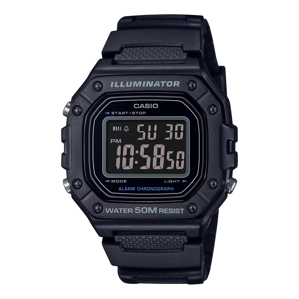 CASIO Standard Digital Watch W-218H-1BV Men's Ladies Cheep Casio