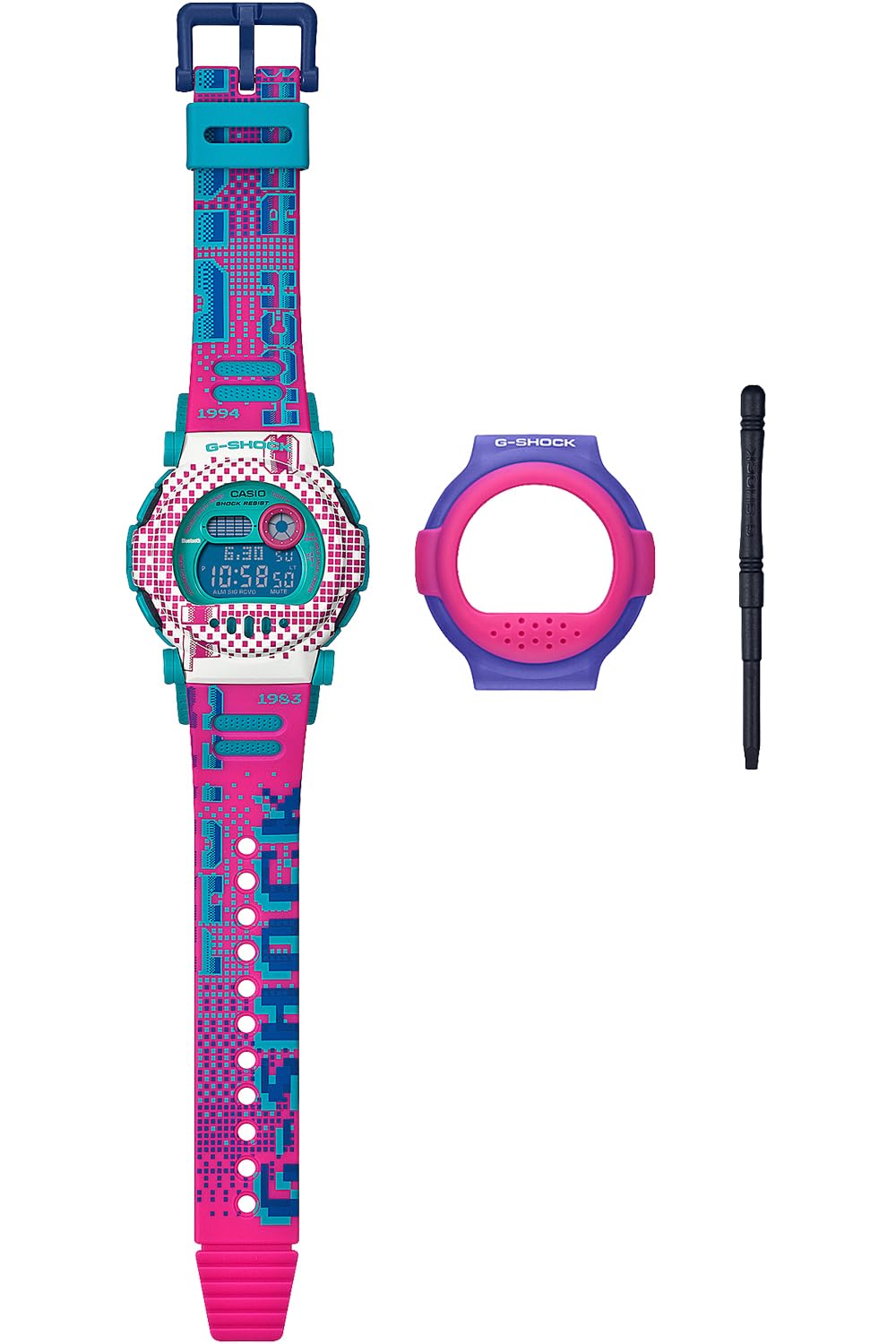 CASIO G-SHOCK G-B001RG-4JR Men Watch Bluetooth Pink x Blue 