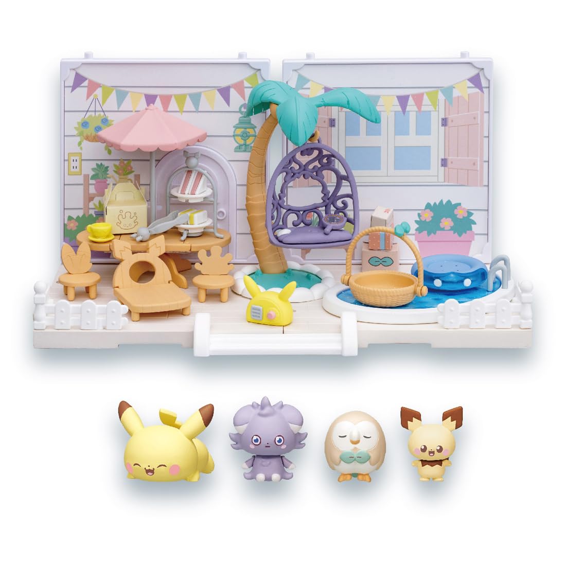 TAKARA TOMY Pokemon Pokepeace House Let's Party Garden Plastic