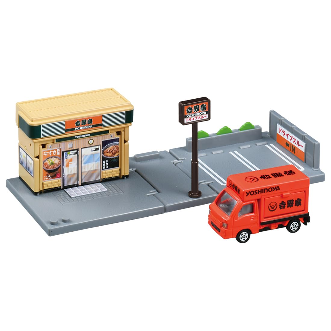 TAKARA TOMY Tomica Town Yoshinoya with Tomica Yoshinoya Orange